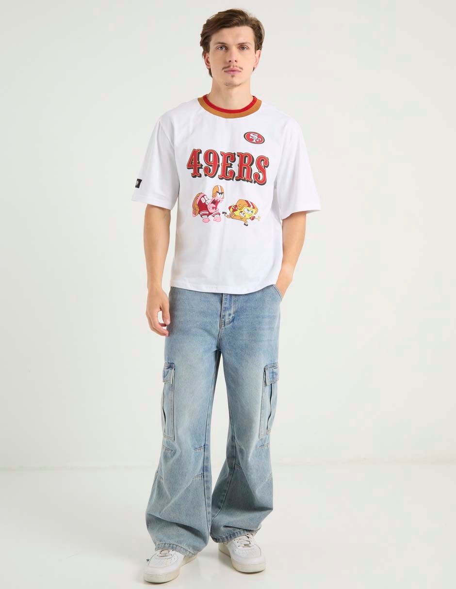 Playera 49ers de San Francisco cuello redondo para hombre