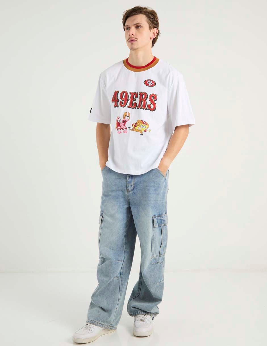 Playera 49ers de San Francisco cuello redondo para hombre