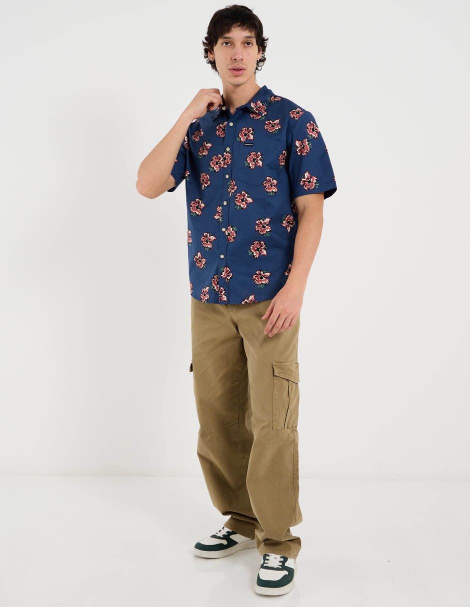 Camisa casual manga corta para hombre