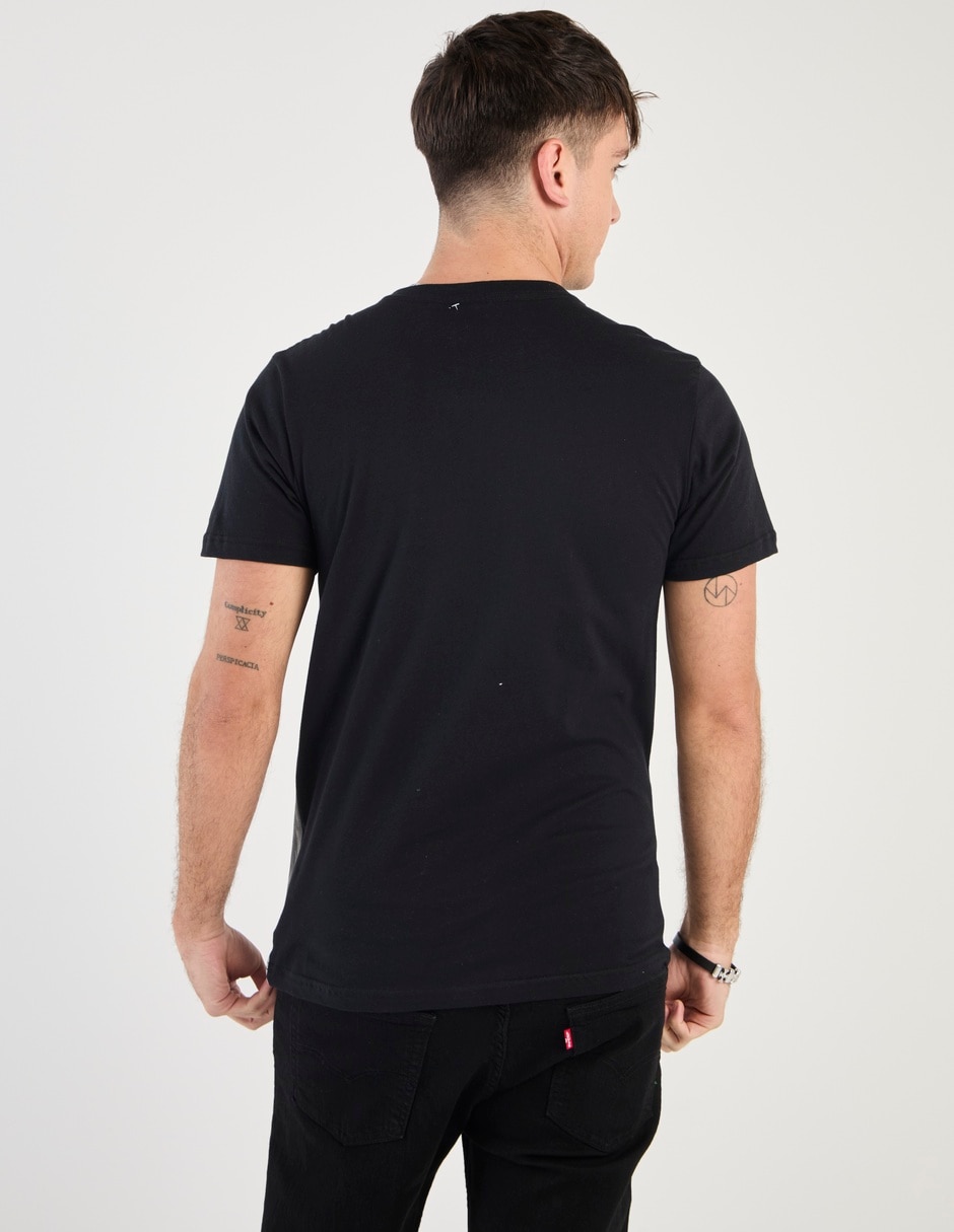 Playera chicas pesadas cuello redondo para hombre 5