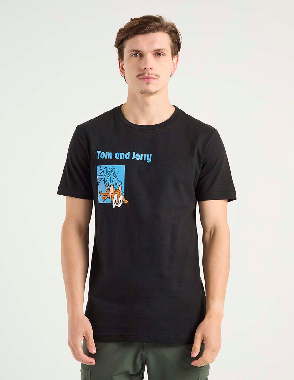 Playera Tom and Jerry cuello redondo para hombre 1
