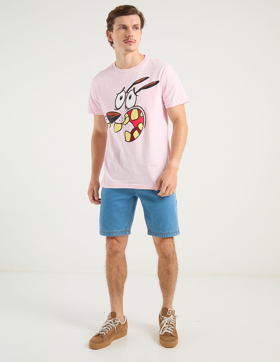 Playera Coraje el perro cobarde cuello redondo para hombre 8