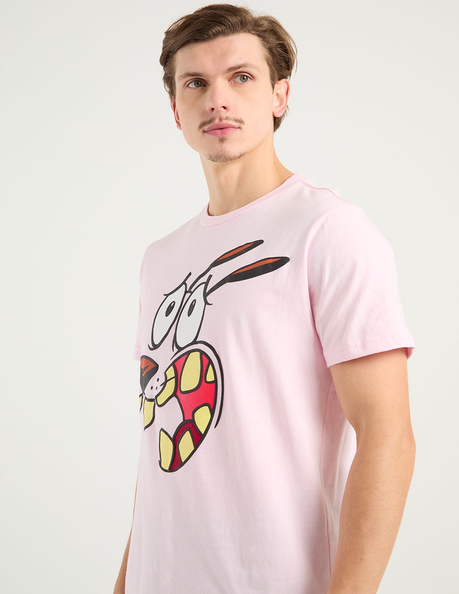 Playera Coraje el perro cobarde cuello redondo para hombre 9