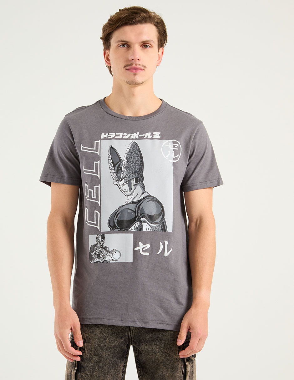 Playera Dragon Ball Z Cell cuello redondo para hombre 1