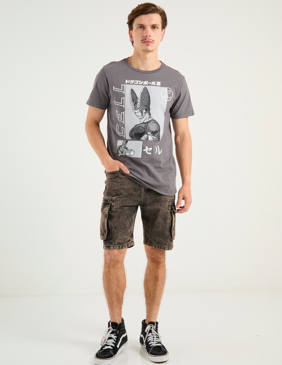 Playera Dragon Ball Z Cell cuello redondo para hombre 7
