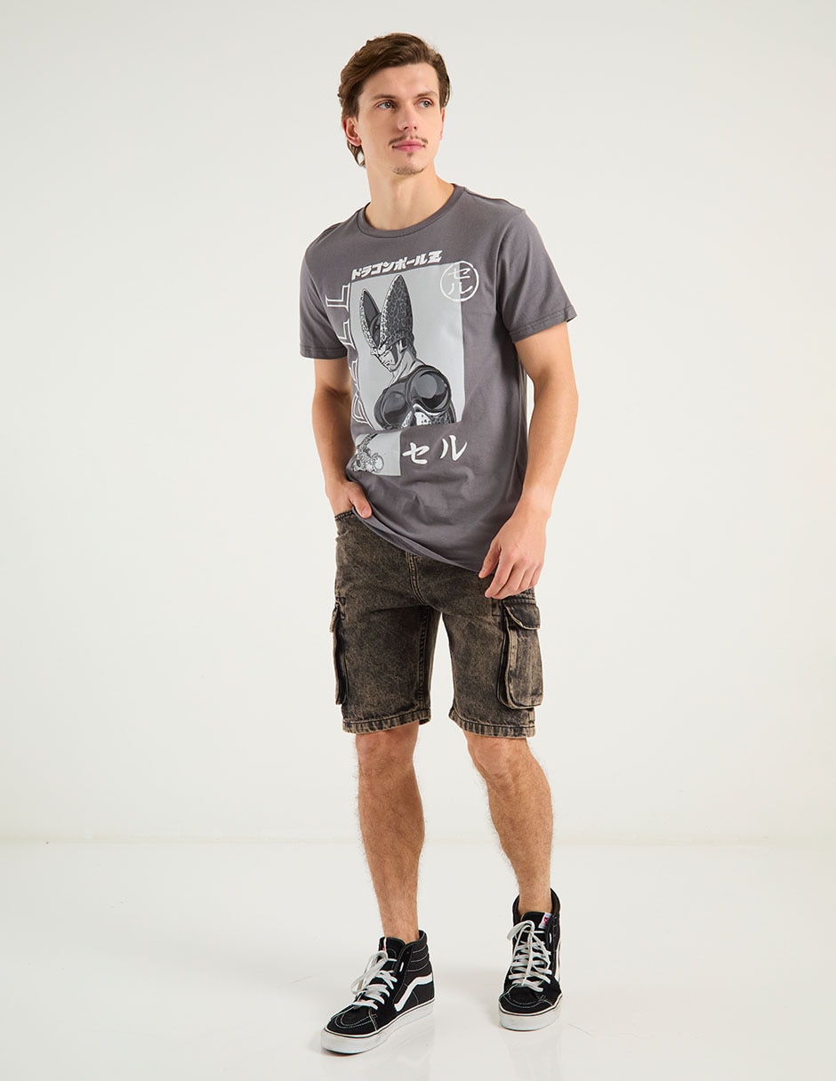 Playera Dragon Ball Z Cell cuello redondo para hombre 8