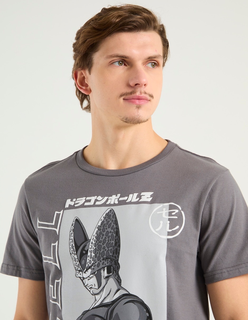 Playera Dragon Ball Z Cell cuello redondo para hombre 9