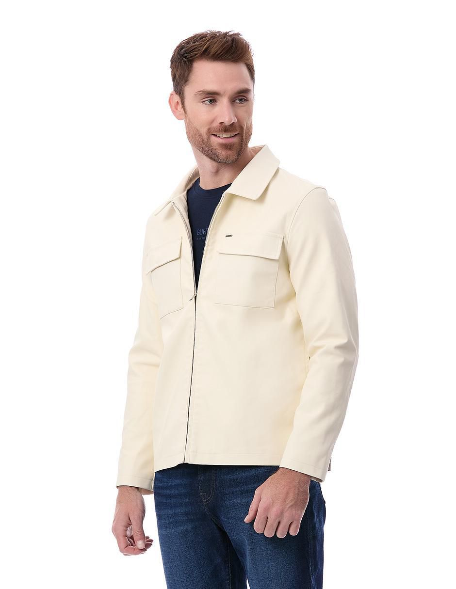 Chamarra casual con bolsillos para hombre Chamarra casual con bolsillos para hombre