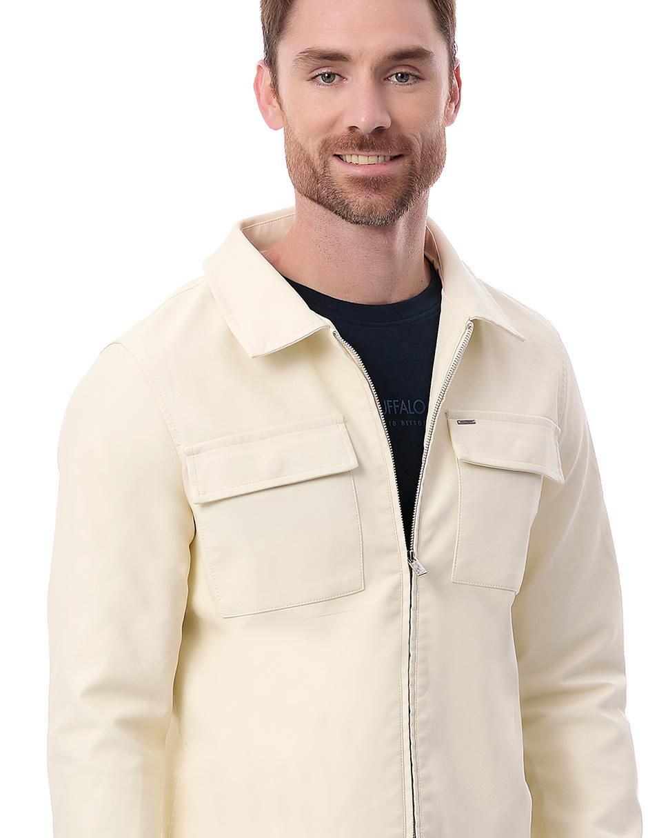 Chamarra casual Buffalo Jeans David Bitton con bolsillos para hombre