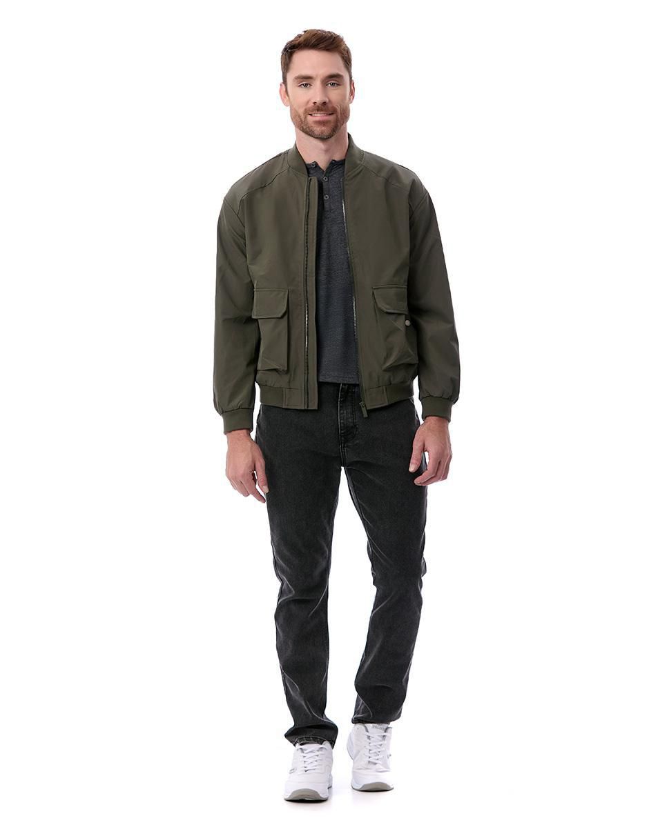 Chamarra casual Buffalo con bolsillos para hombre