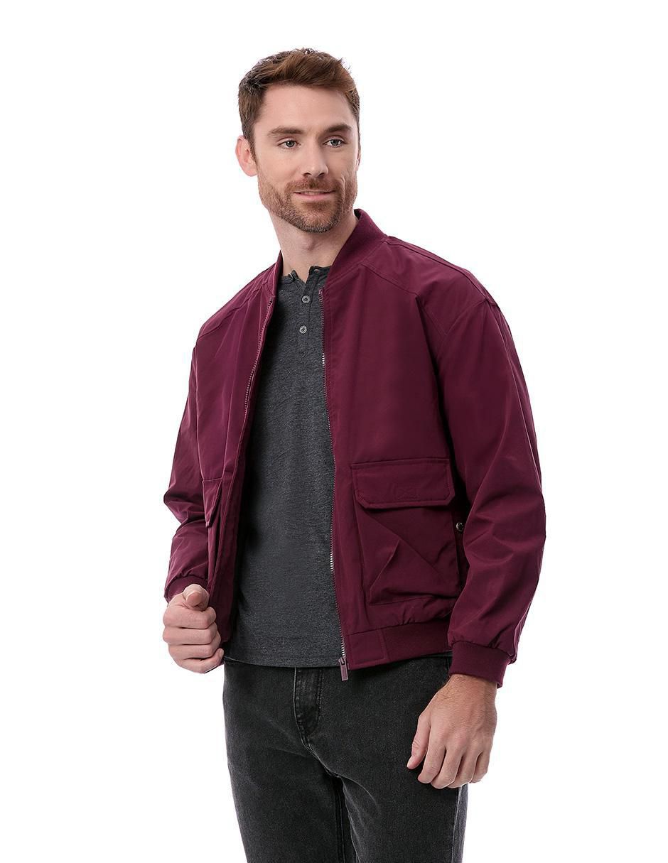 Chamarra bomber con bolsillos para hombre