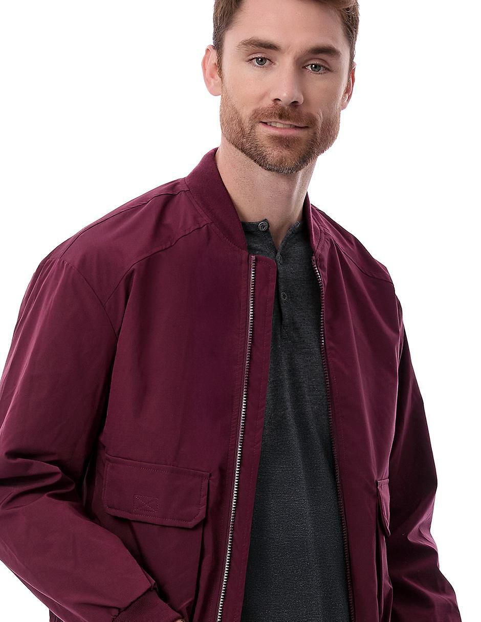 Chamarra bomber con bolsillos para hombre