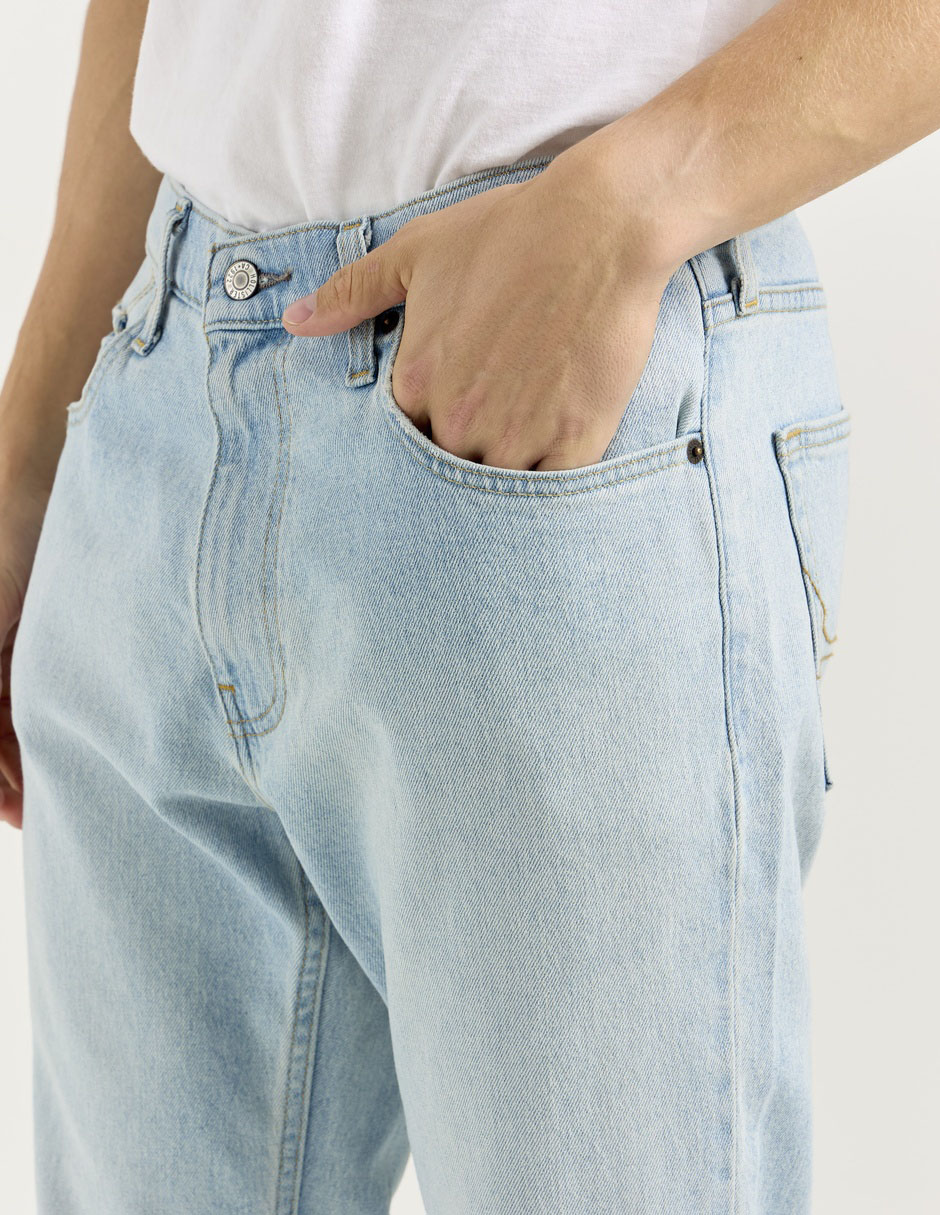 Jeans straight Hollister deslavado para hombre
