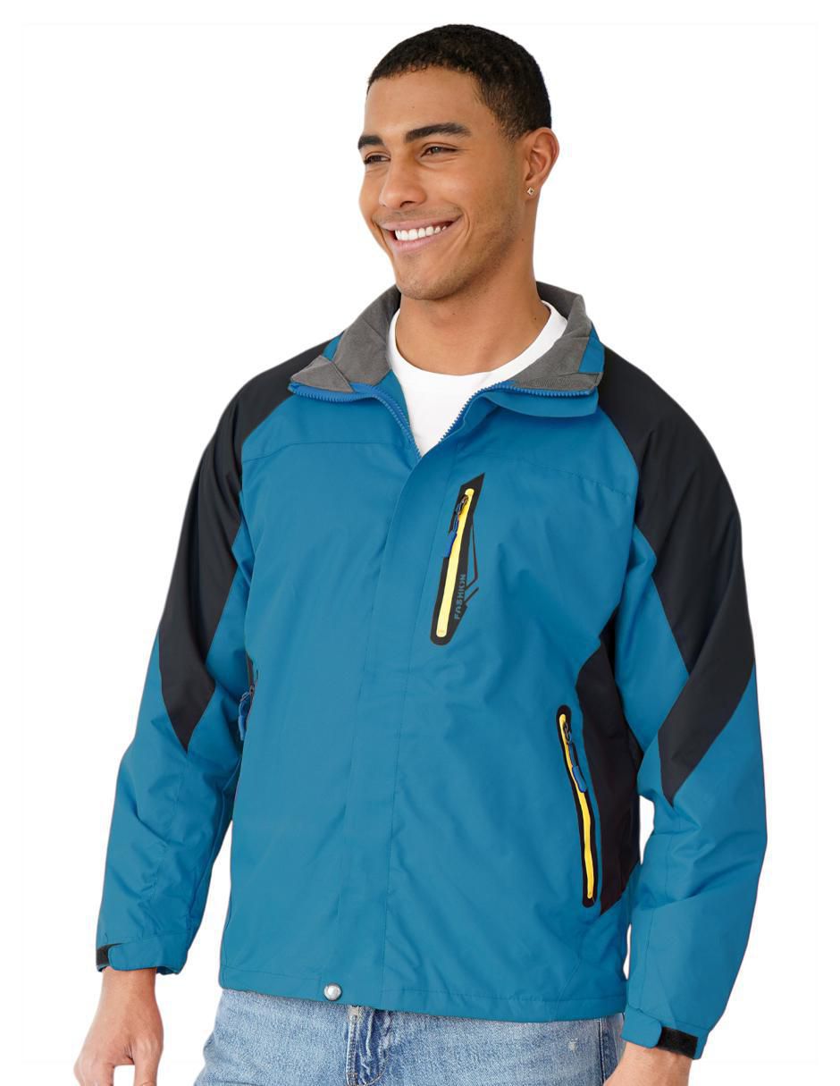 Chamarra rompevientos capucha desmontable para hombre 2