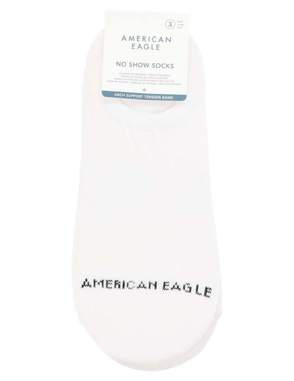 Set protector de pie soporte trasero American Eagle de algodón para hombre 3 pares