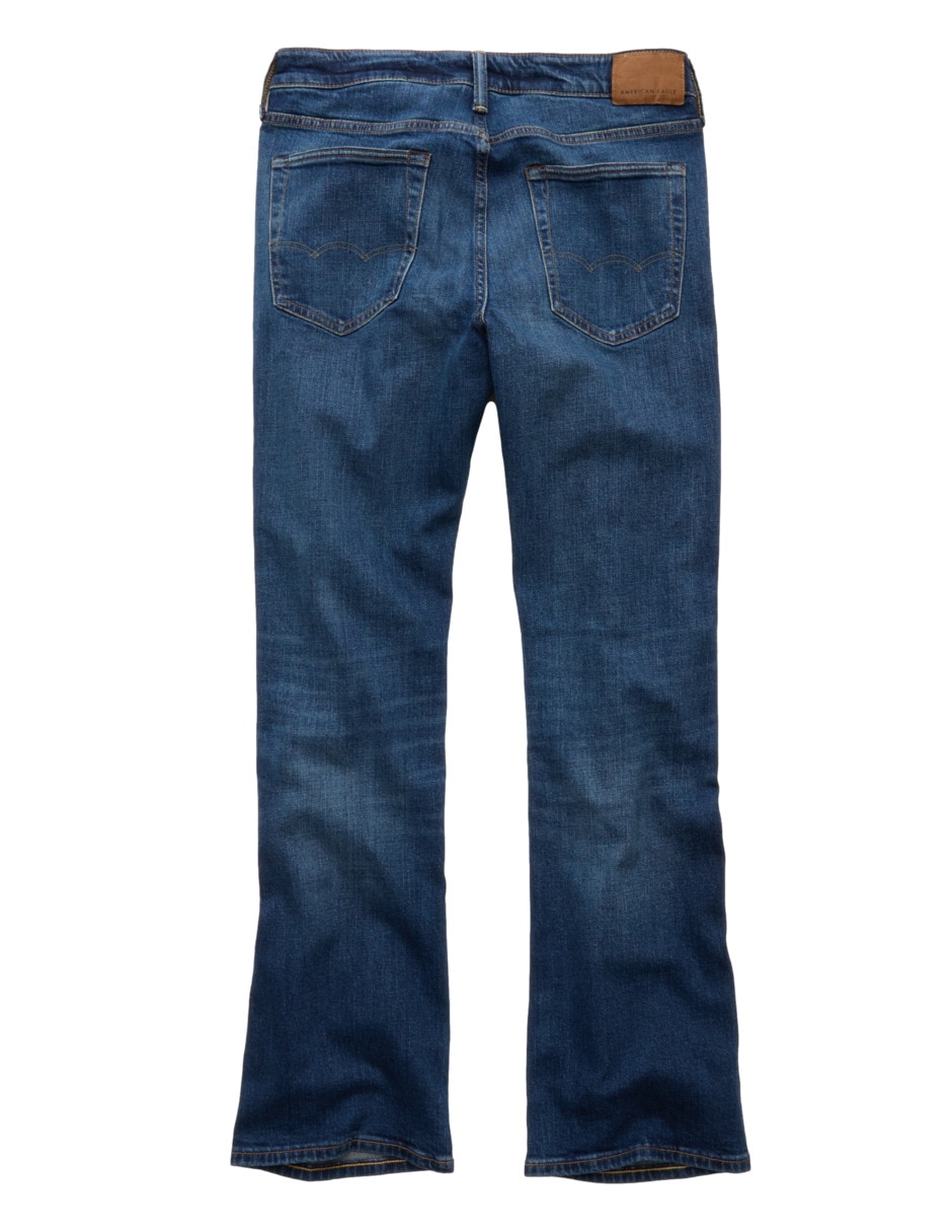 Jeans boot lavado obscuro para hombre 4
