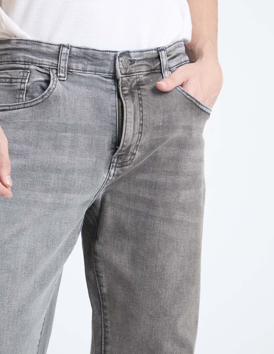 Jeans skinny lavado claro para hombre 5