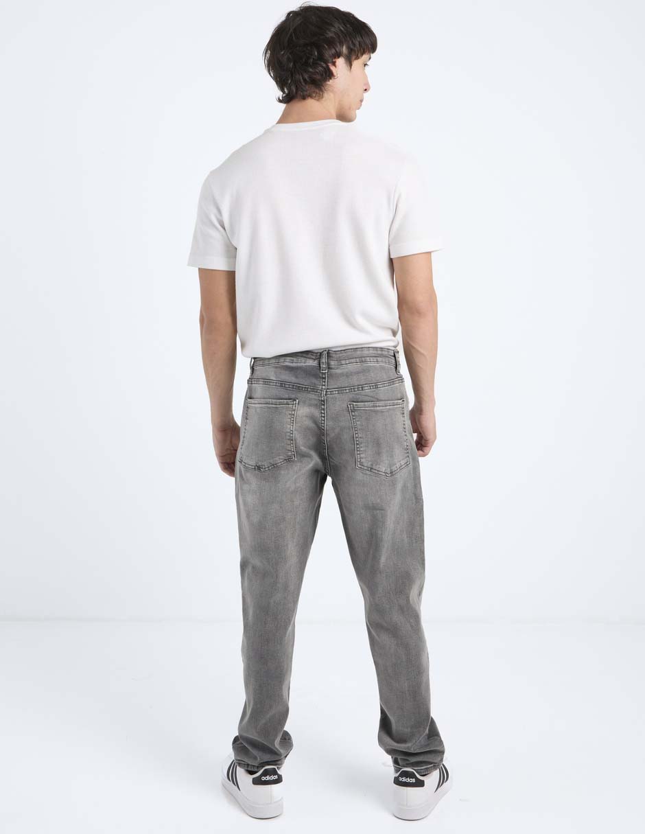 Jeans skinny lavado claro para hombre 6