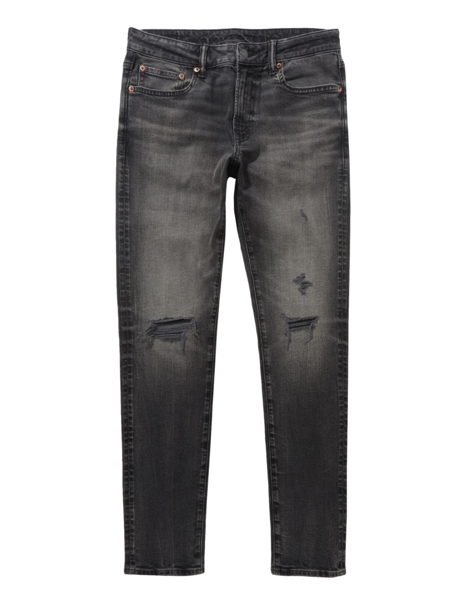 Jeans skinny American Eagle lavado obscuro para hombre