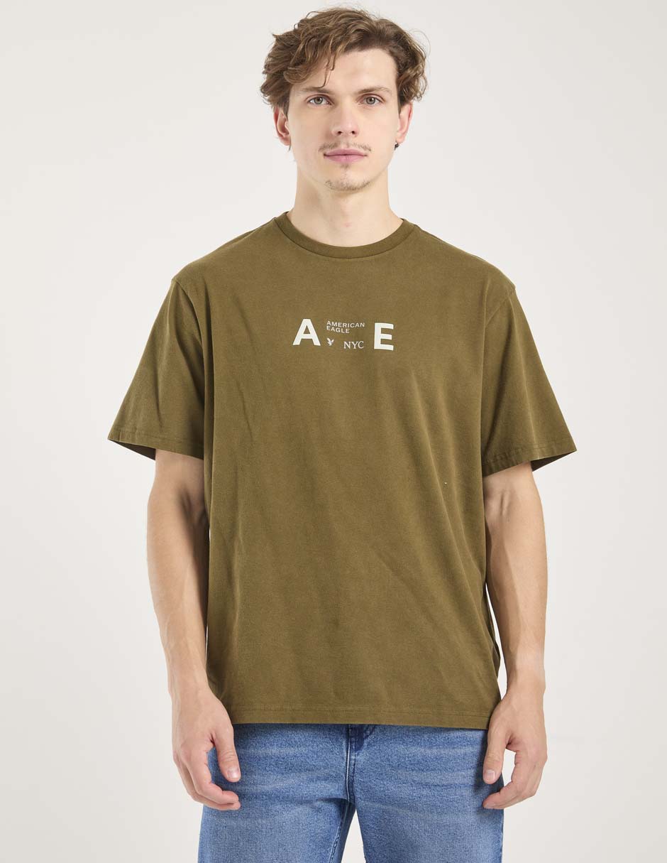 Playera American Eagle cuello redondo para hombre