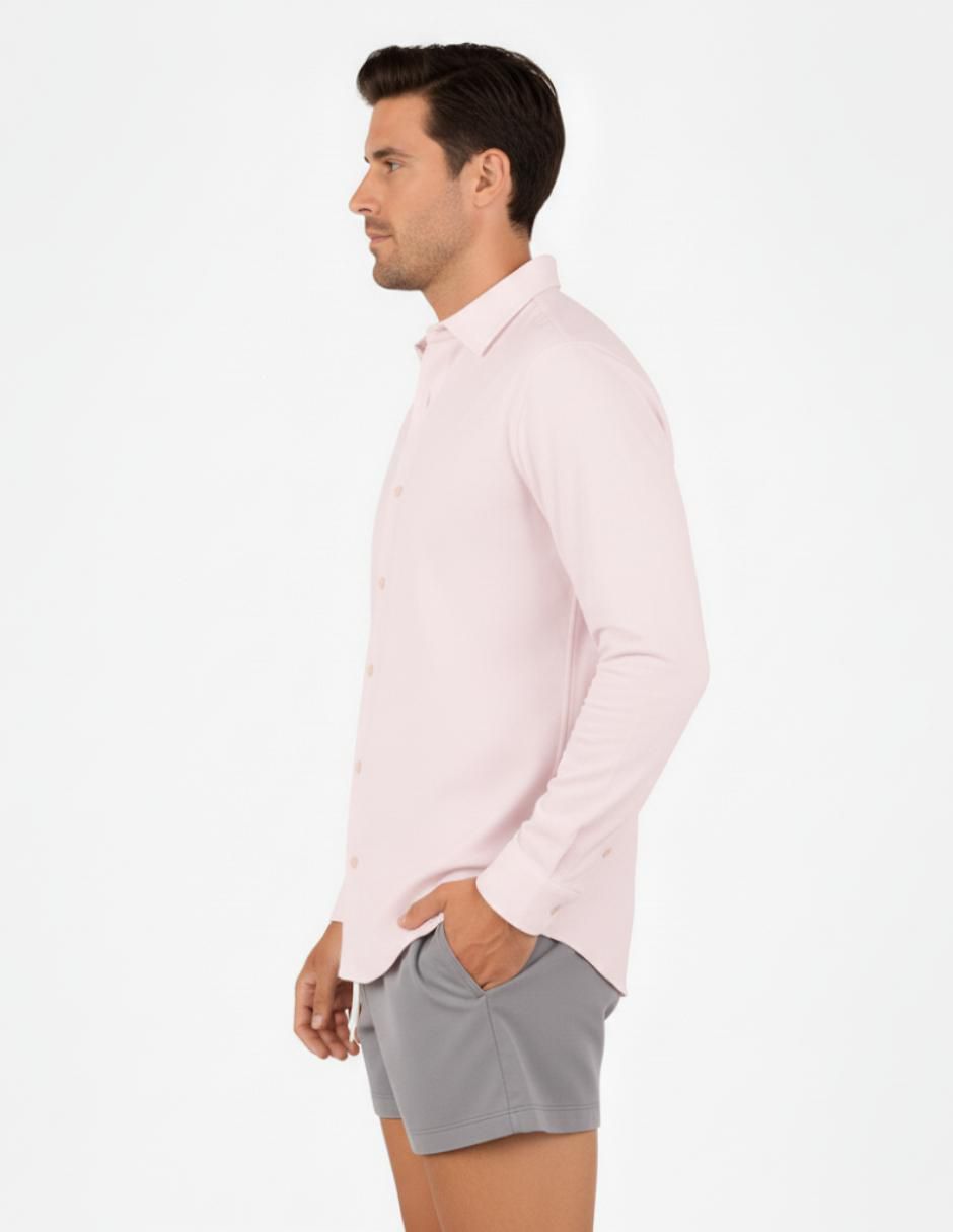 Camisa playa manga larga para hombre