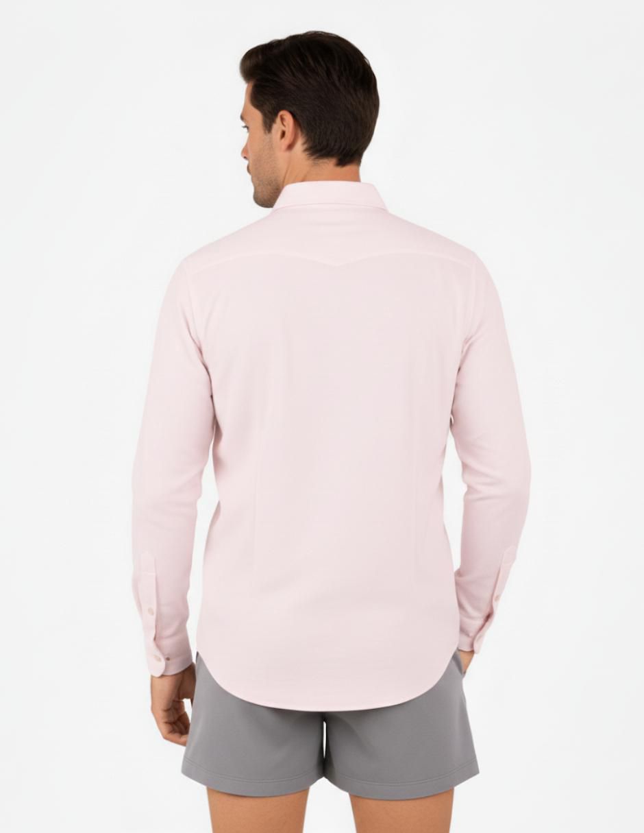 Camisa playa manga larga para hombre