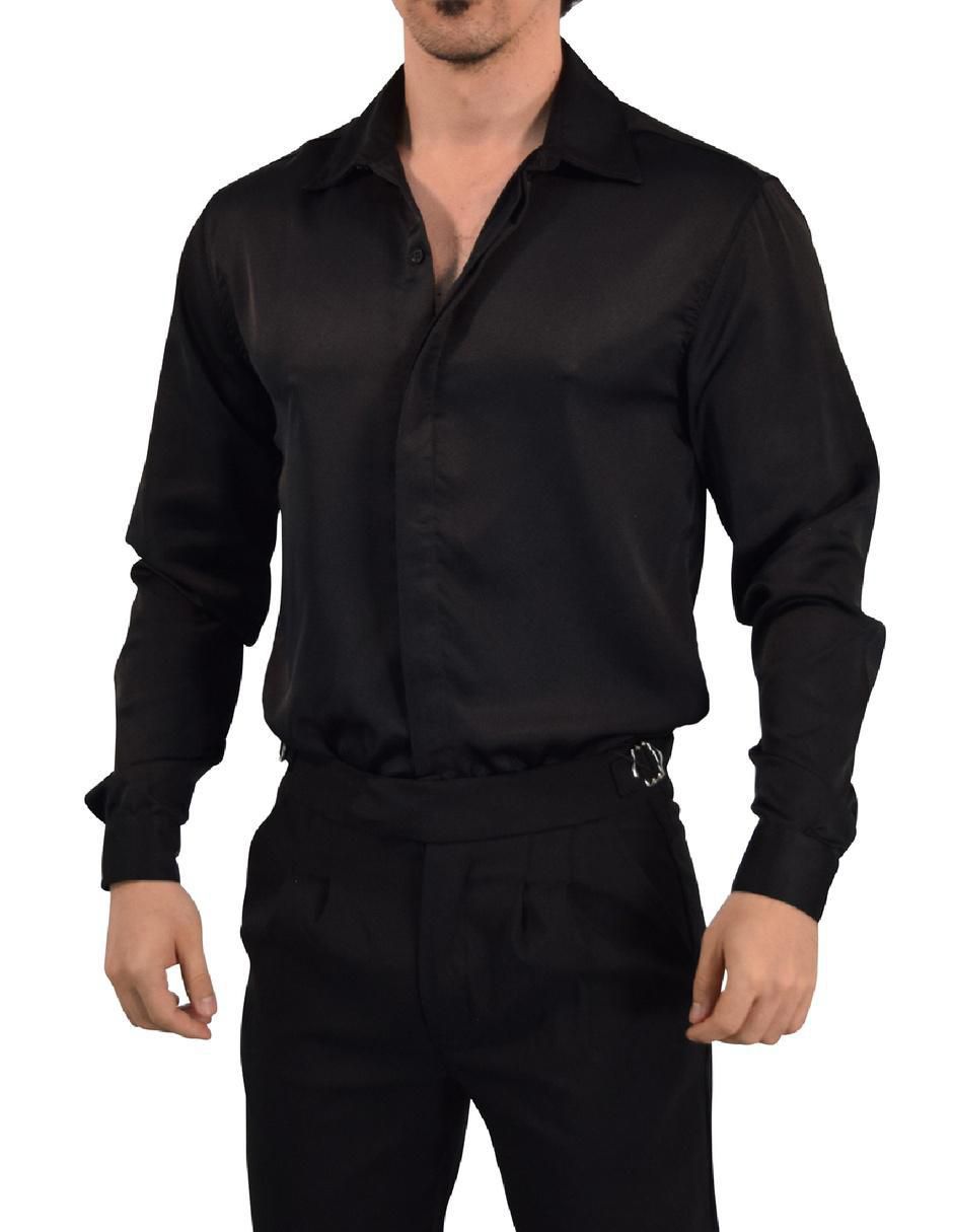 Camisa casual manga larga para hombre 4