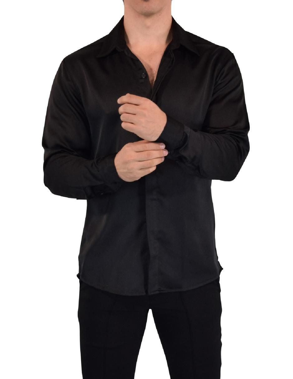 Camisa casual manga larga para hombre 5