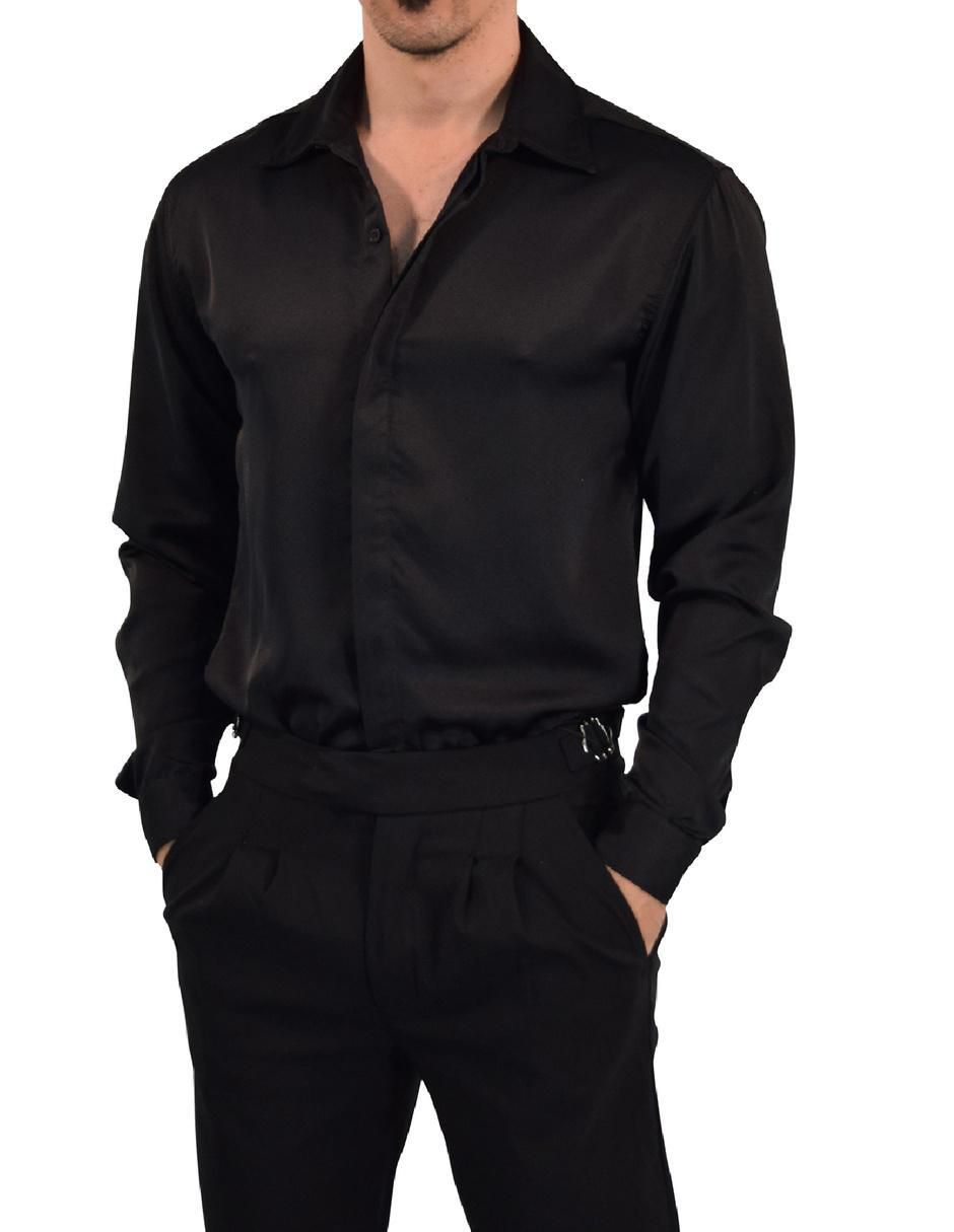 Camisa casual manga larga para hombre 1