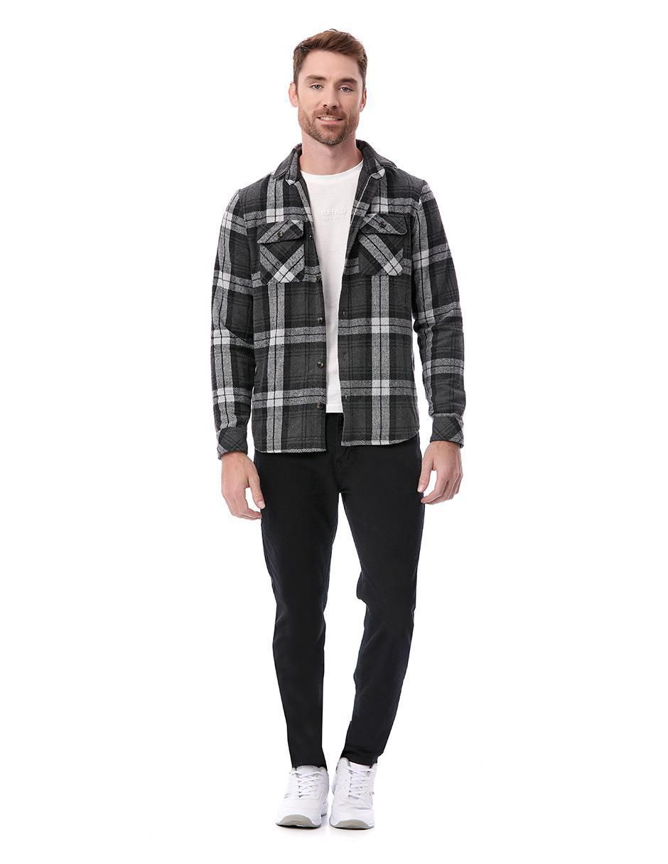 Camisa casual manga larga para hombre