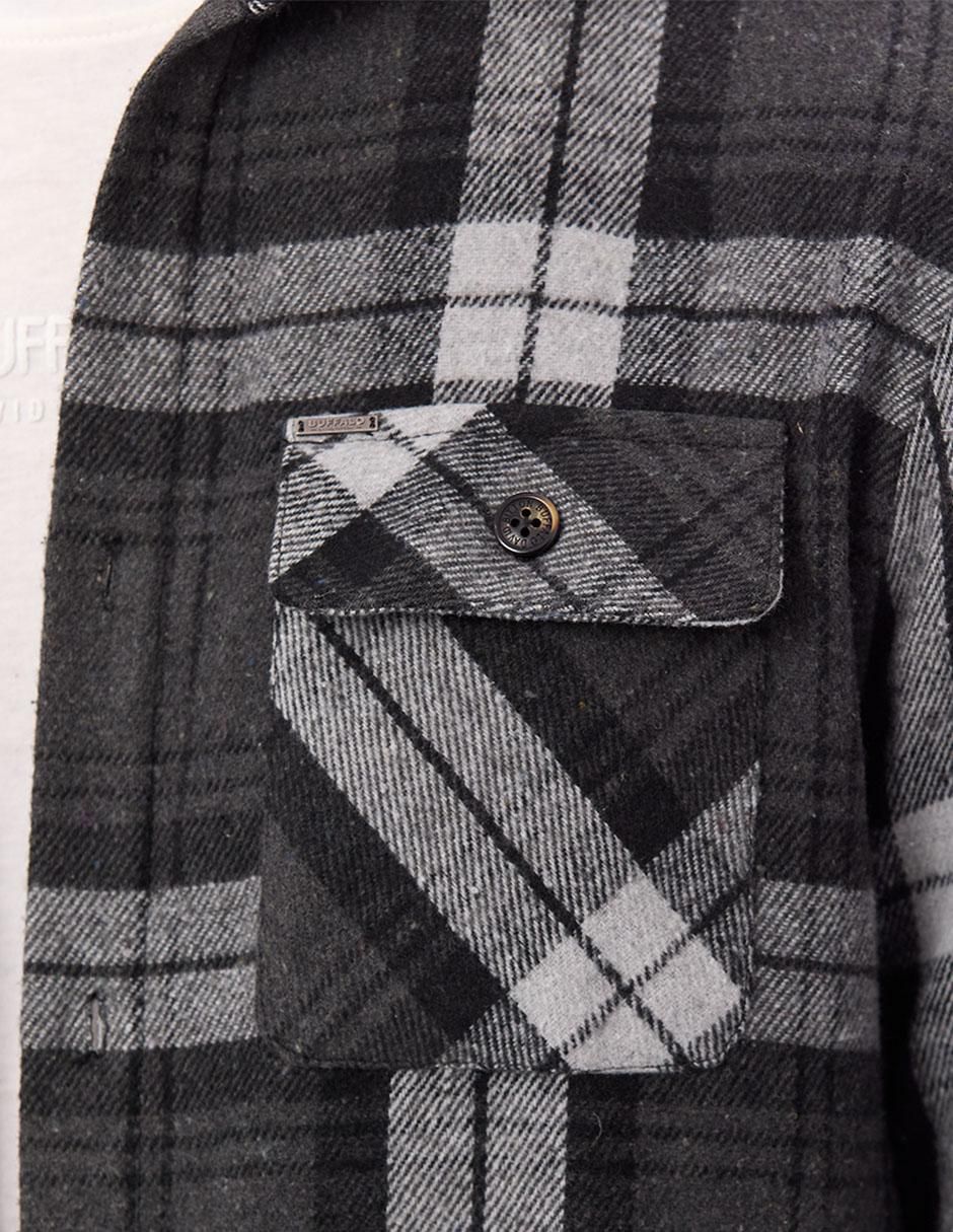 Camisa casual manga larga para hombre