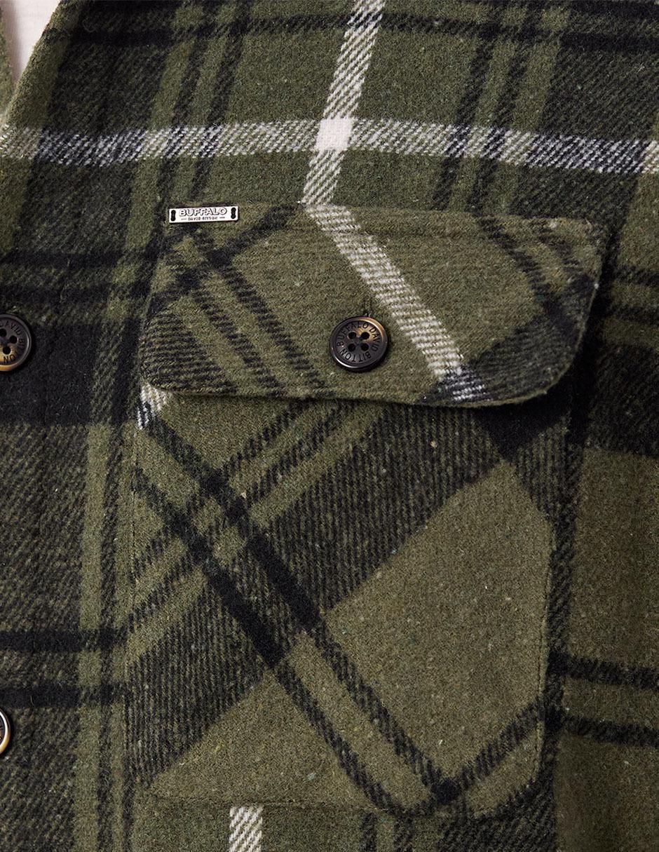 Camisa casual manga larga para hombre