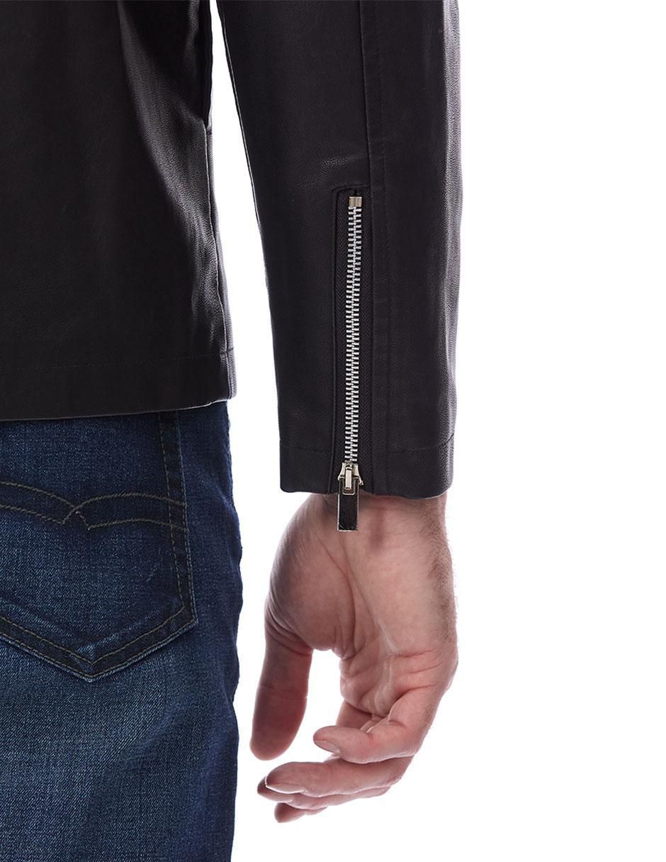 Chamarra para motociclista con bolsillos para hombre