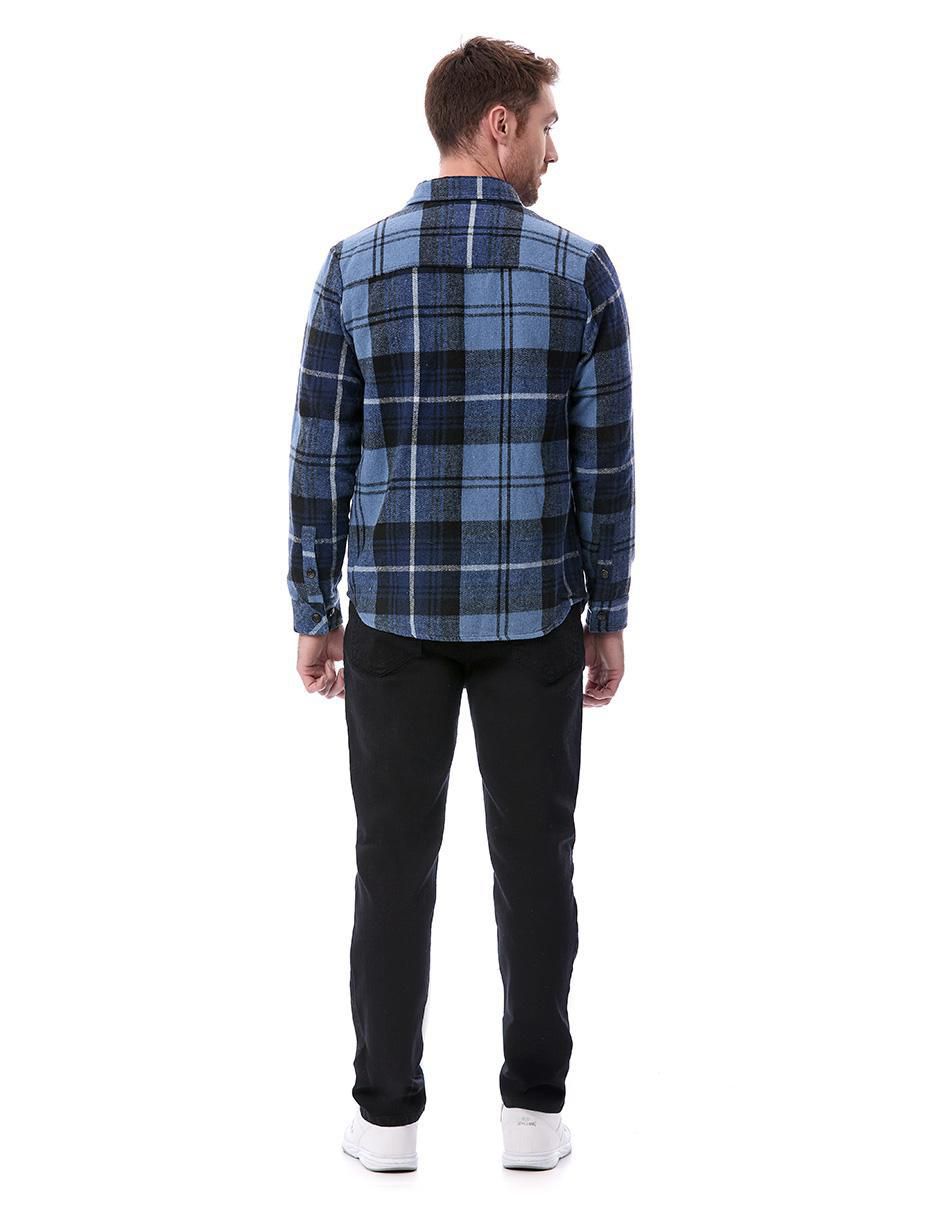 Camisa casual manga larga para hombre
