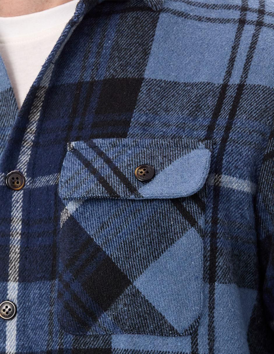 Camisa casual manga larga para hombre