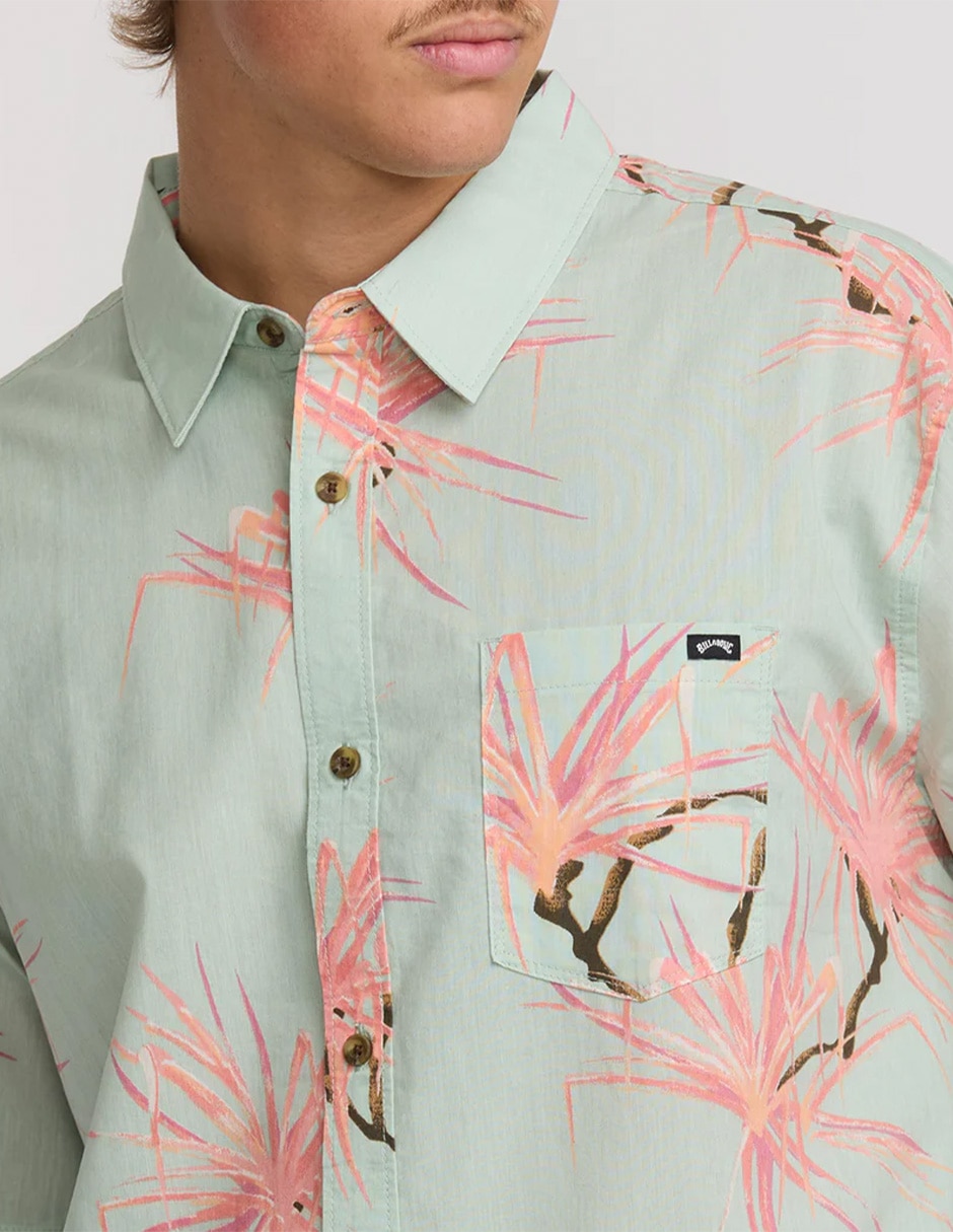 Camisa playa manga corta para hombre 3