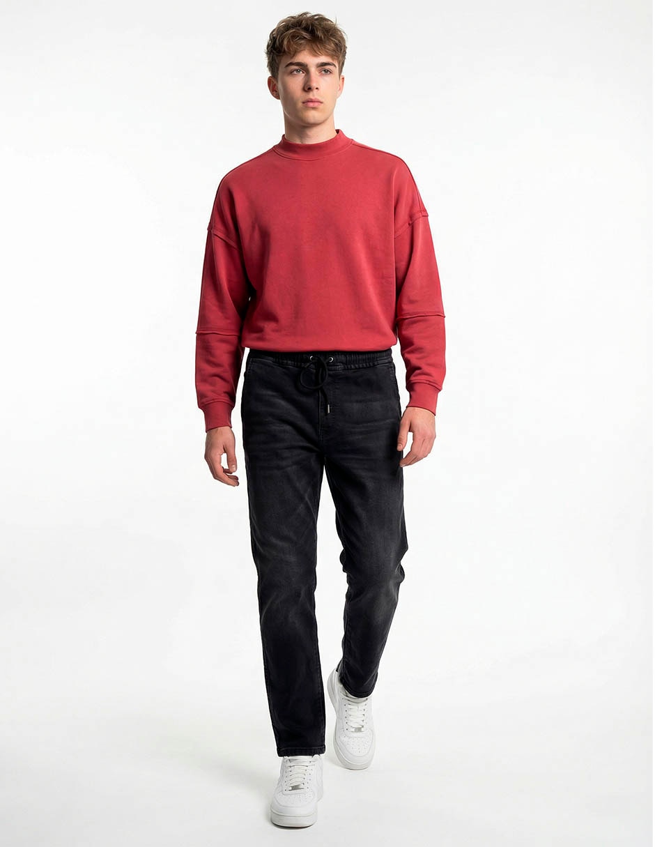 Jeans slim deslavado para hombre 8