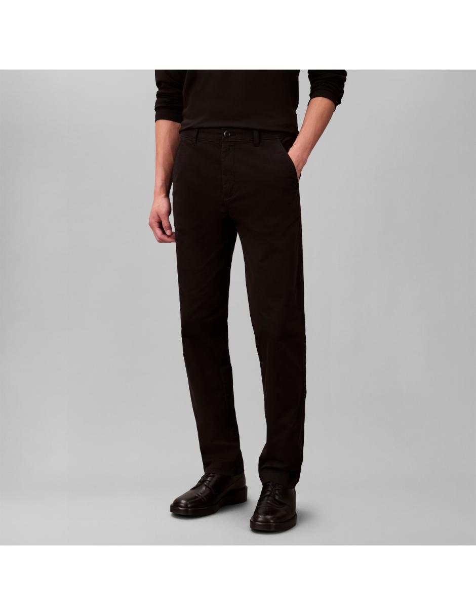 Jeans chino regular de algodón para hombre