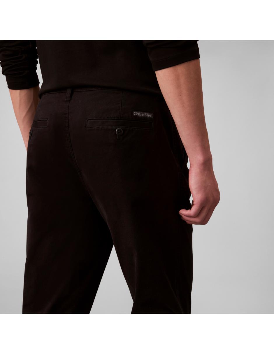 Jeans chino regular de algodón para hombre