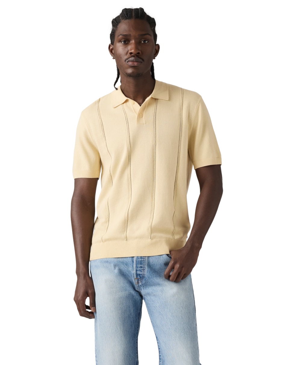 Suéter cuello polo para hombre