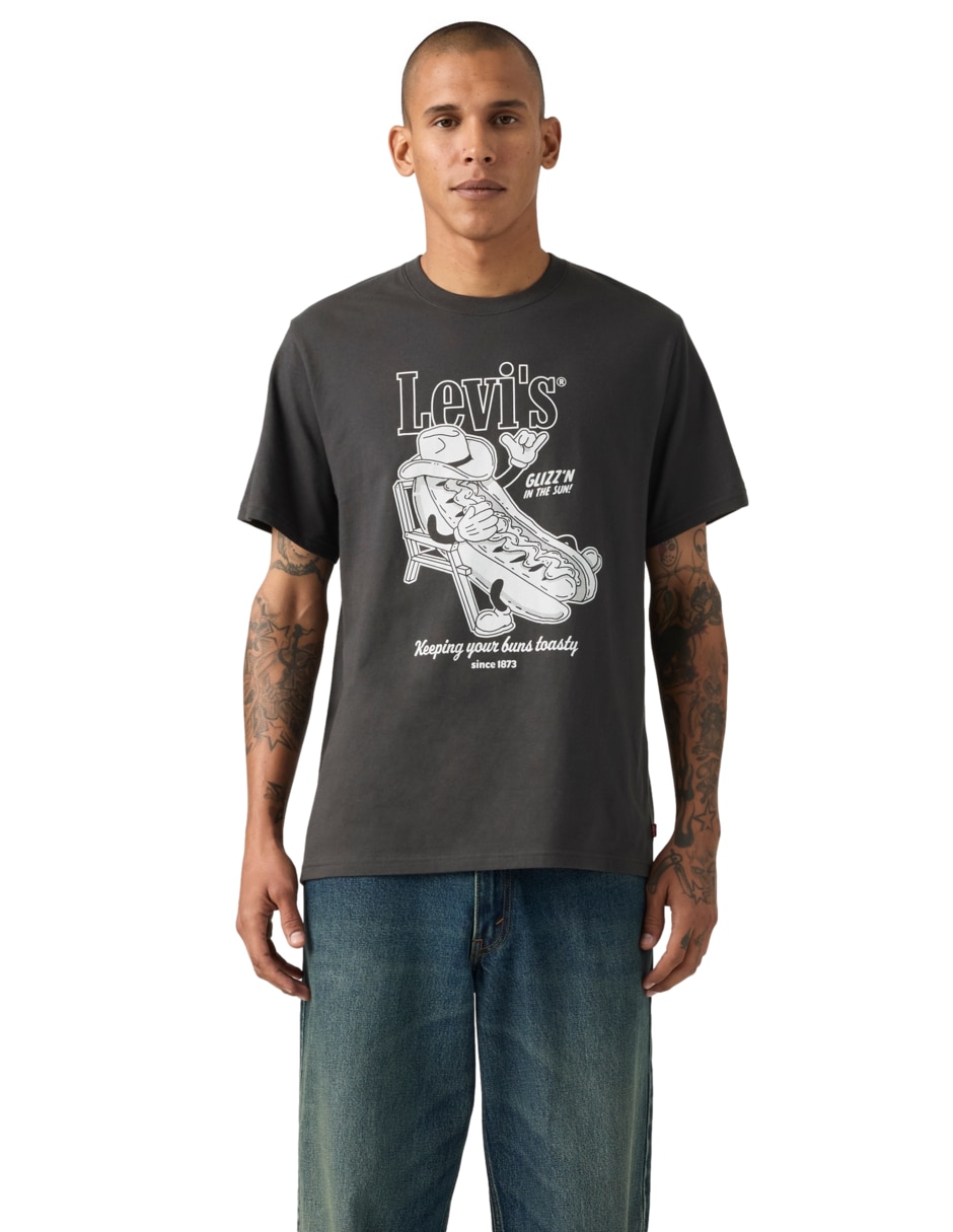 Playera cuello redondo para hombre