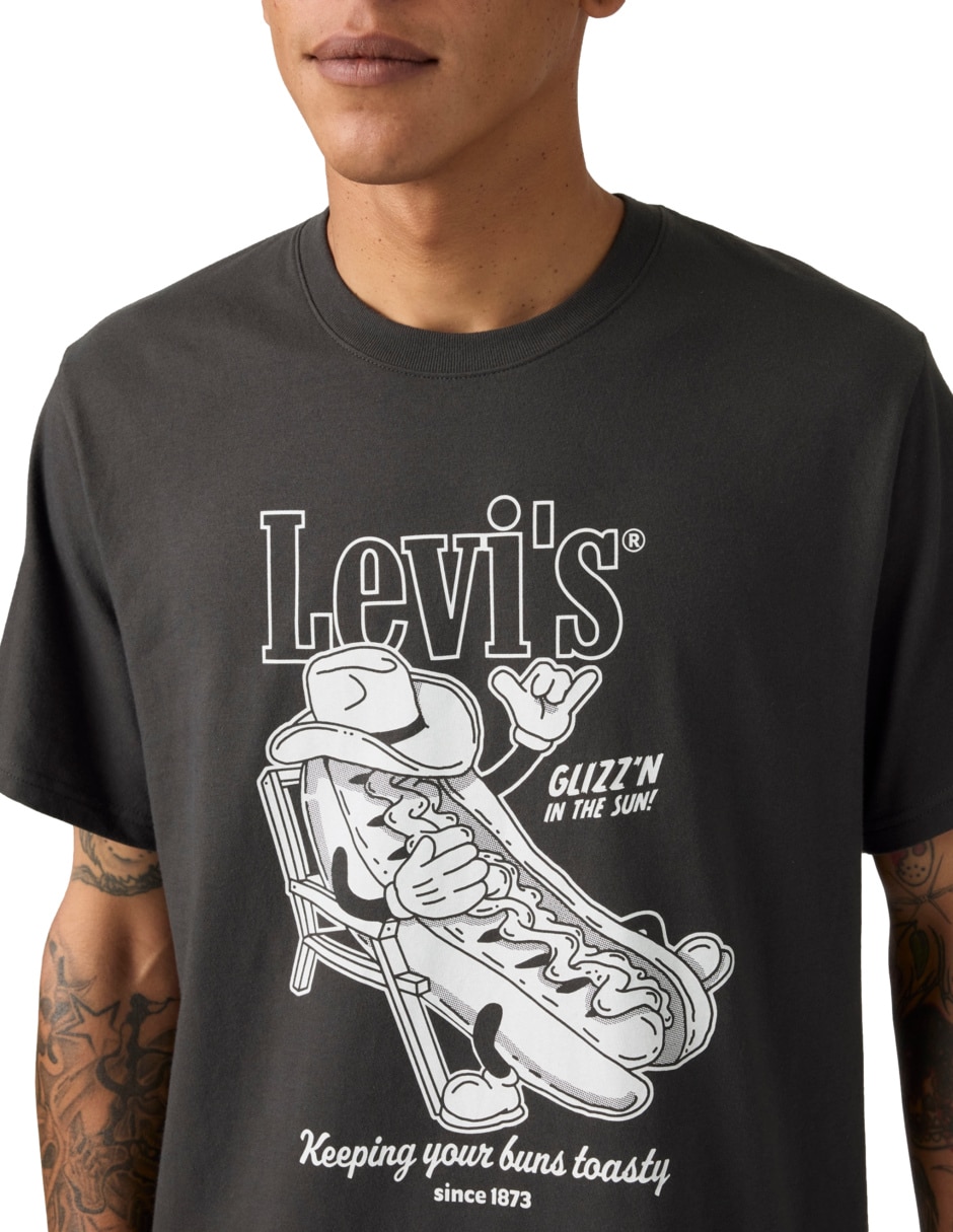 Playera cuello redondo para hombre