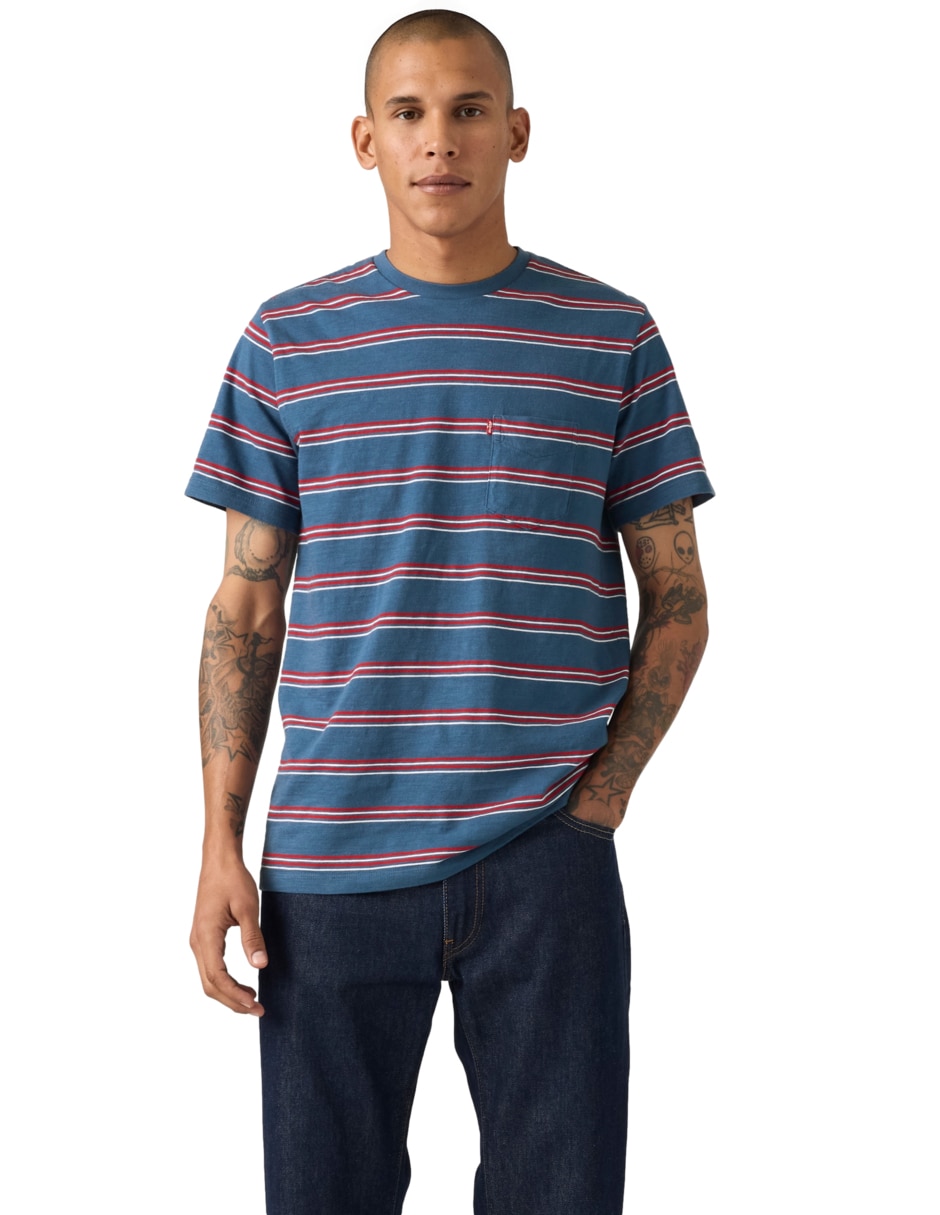 Playera cuello redondo para hombre