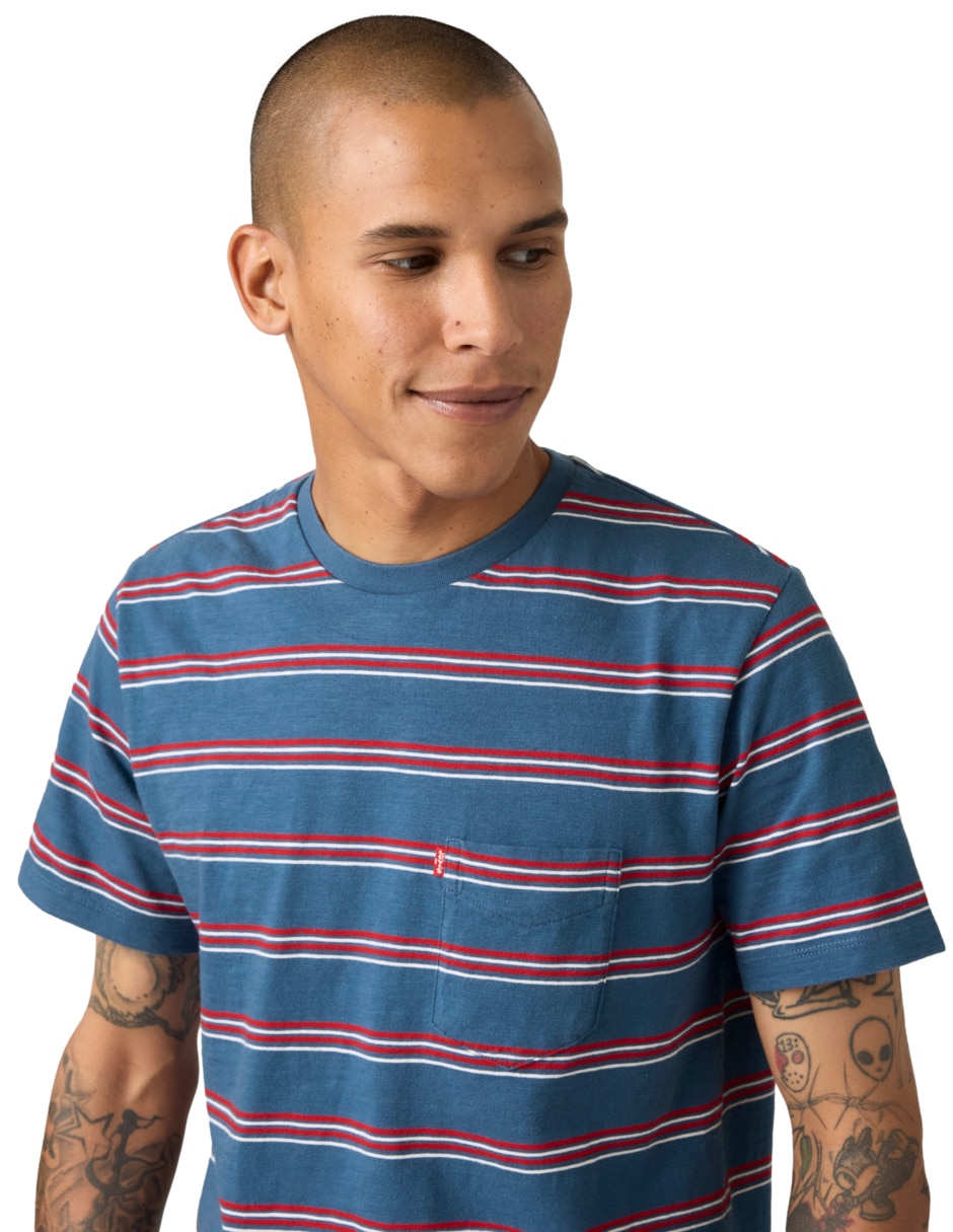 Playera cuello redondo para hombre