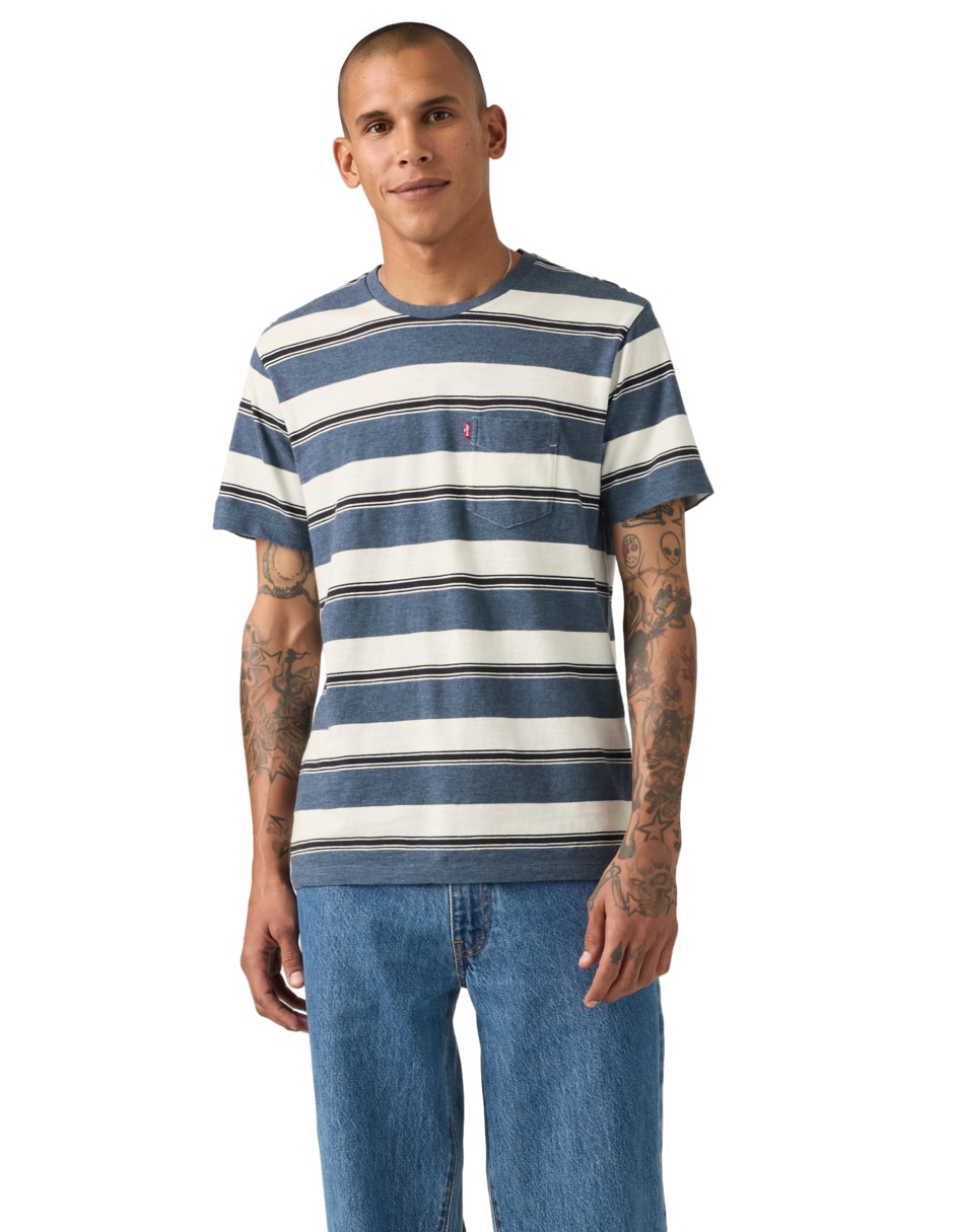 Playera cuello redondo para hombre