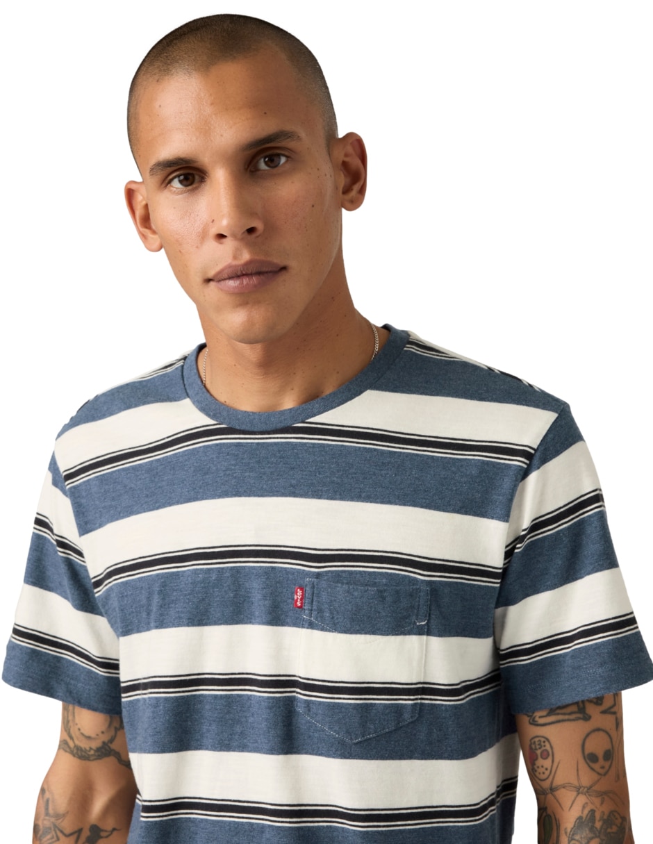 Playera cuello redondo para hombre