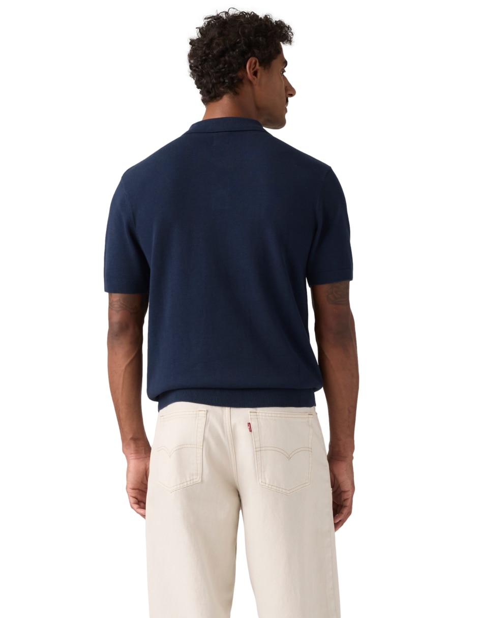 Suéter cuello polo para hombre