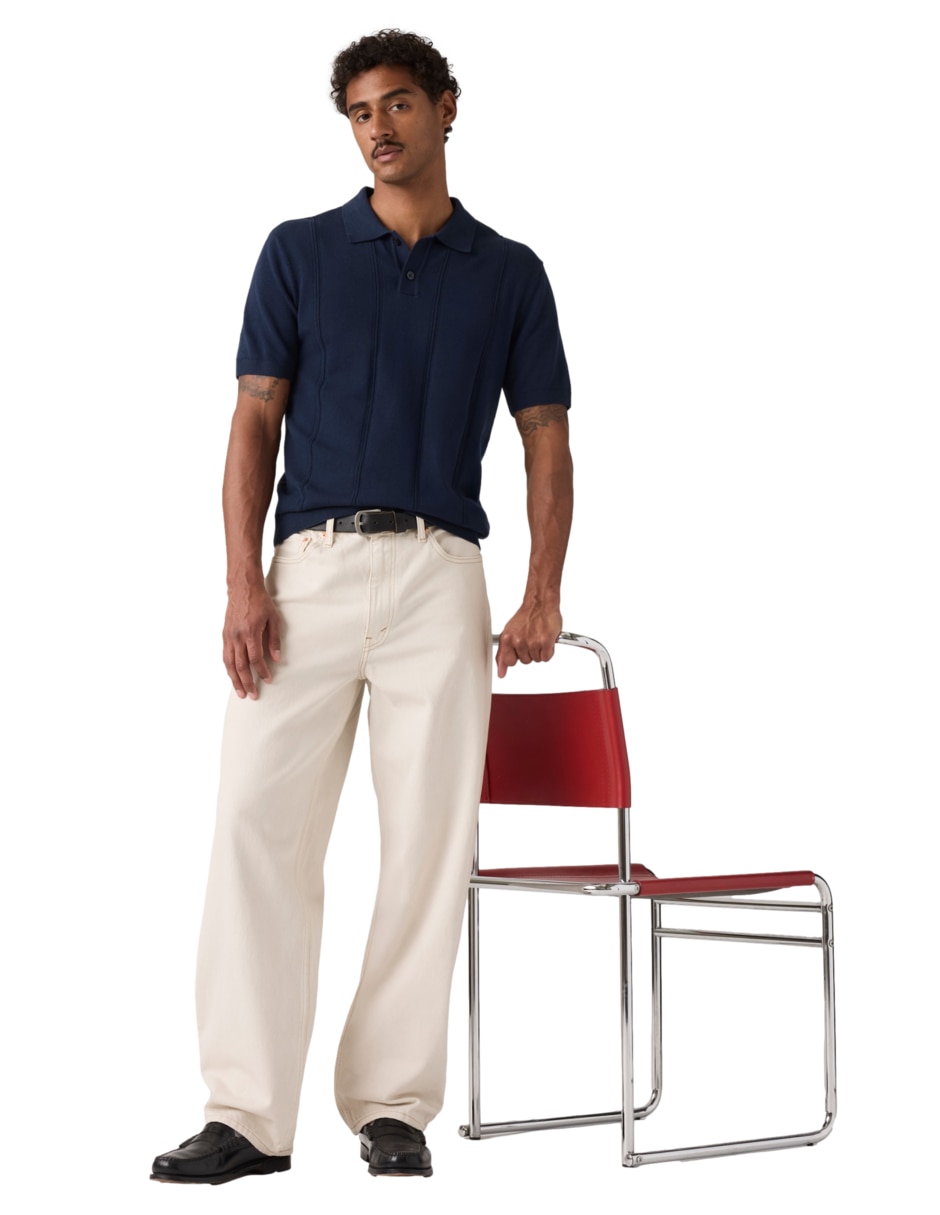 Suéter cuello polo para hombre