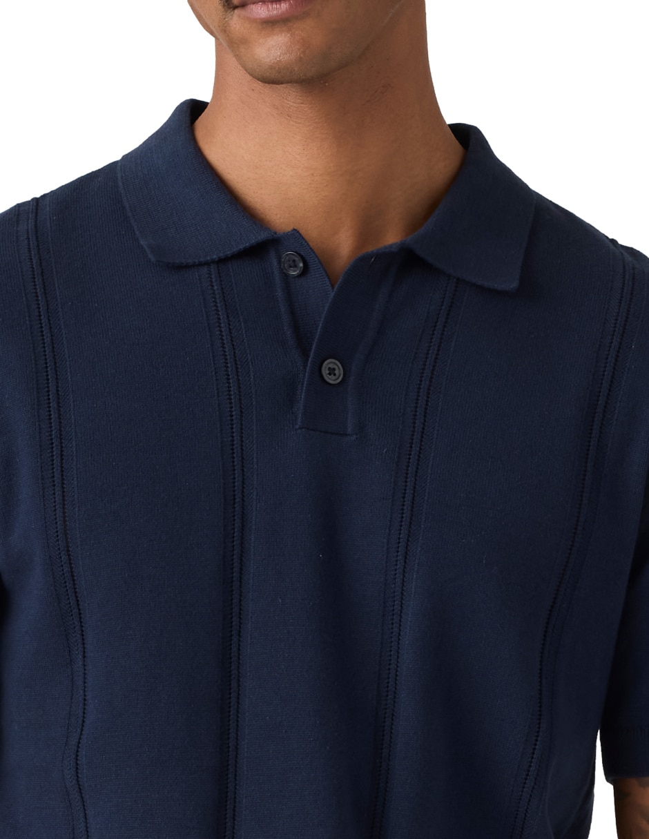 Suéter cuello polo para hombre