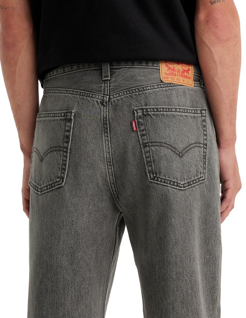 Jeans straight Levi's 565 lavado obscuro para hombre